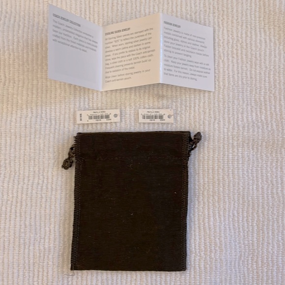 Coach Double Heart Bracelet & Interlocking Heart Ring Sterling Silver Set! - Picture 10 of 12